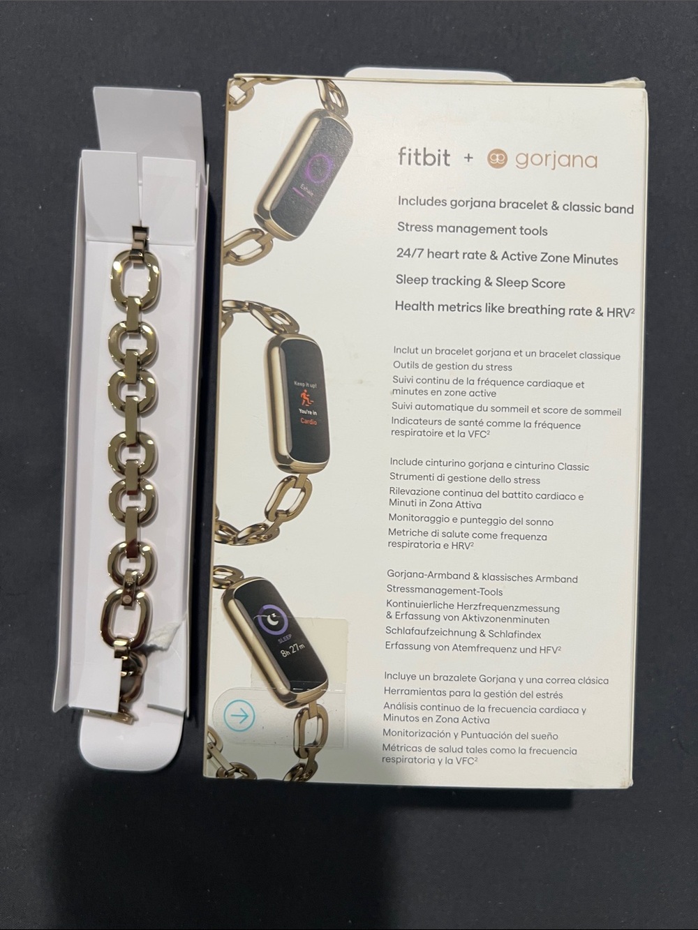 fitbit Gorjana Gold-Tone Chain Bracelet Band